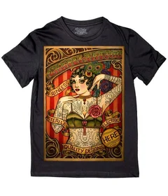 Прикольные футболки: тату леди 